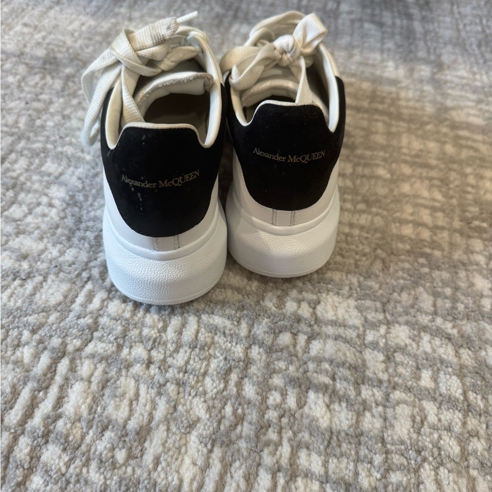 Alexander McQueen Black and White Low-Top Sneakers